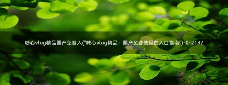 糖心vlog颜值排行：糖心vlog精品国产免费入